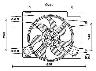 Ava Cooling Ventilatorwiel-motorkoeling AL7522