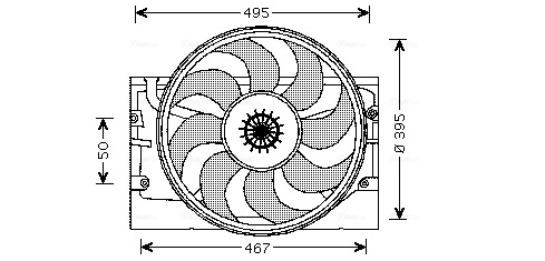 Ava Cooling Ventilatorwiel-motorkoeling BW7519