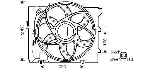 Ava Cooling Ventilatorwiel-motorkoeling BW7523