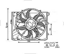 Ava Cooling Ventilatorwiel-motorkoeling BW7528