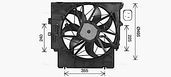 Ava Cooling Ventilatorwiel-motorkoeling BW7598