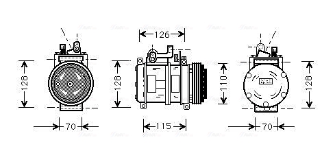 Ava Cooling Airco compressor BWAK227