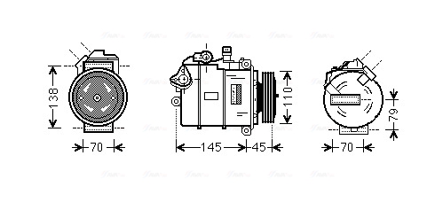 Ava Cooling Airco compressor BWK383