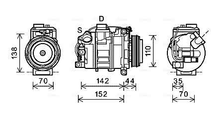 Ava Cooling Airco compressor BWK423