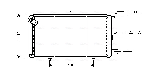 Ava Cooling Radiateur CN2007