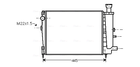 Ava Cooling Radiateur CN2027