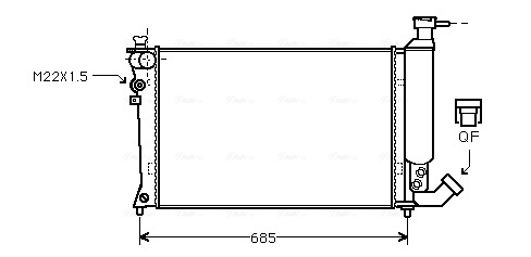 Ava Cooling Radiateur CN2057