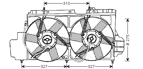 Ava Cooling Ventilatorwiel-motorkoeling CN7520