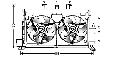 Ava Cooling Ventilatorwiel-motorkoeling CN7521