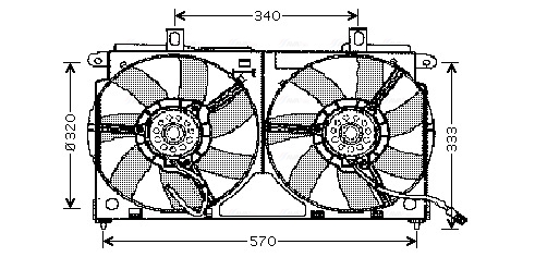 Ava Cooling Ventilatorwiel-motorkoeling CN7523