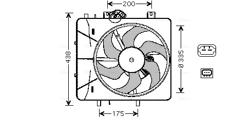 Ava Cooling Ventilatorwiel-motorkoeling CN7527