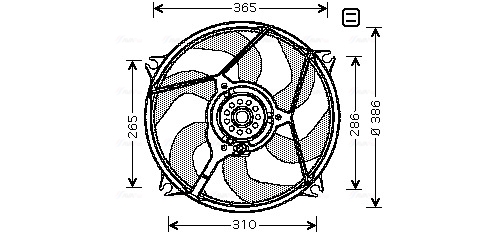 Ava Cooling Ventilatorwiel-motorkoeling CN7531