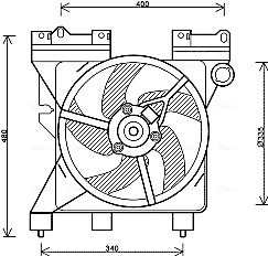 Ava Cooling Ventilatorwiel-motorkoeling CN7547