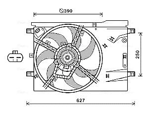 Ava Cooling Ventilatorwiel-motorkoeling CN7551