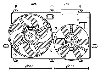 Ava Cooling Ventilatorwiel-motorkoeling CN7554