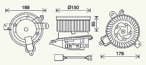 Ava Cooling Kachelventilator CN8509