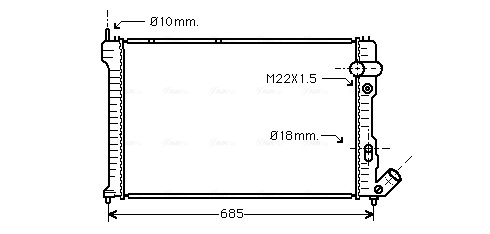 Ava Cooling Radiateur CNA2071