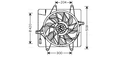 Ava Cooling Ventilatorwiel-motorkoeling CR7505