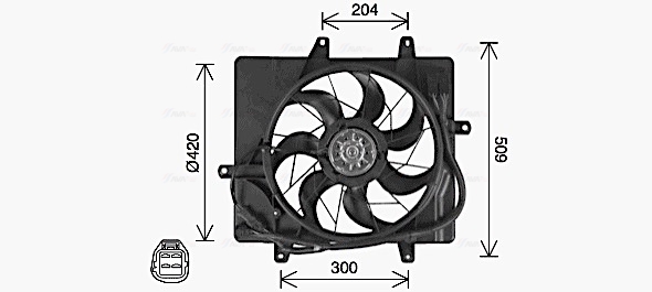 Ava Cooling Ventilatorwiel-motorkoeling CR7514