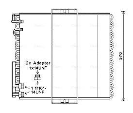 Ava Cooling Airco condensor CS5038