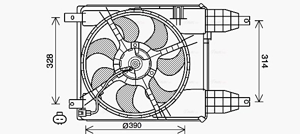 Ava Cooling Ventilatorwiel-motorkoeling CT7504