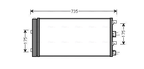 Ava Cooling Airco condensor DAA5004D