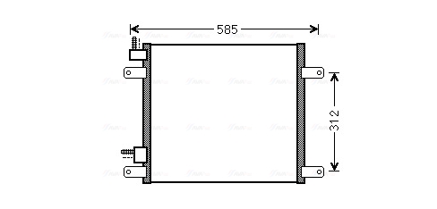 Ava Cooling Airco condensor DF5042