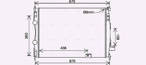 Ava Cooling Radiateur DN2445