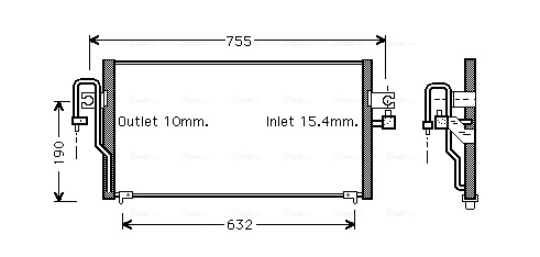 Ava Cooling Airco condensor DN5183