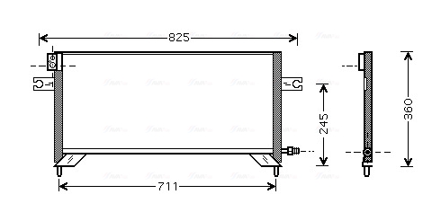 Ava Cooling Airco condensor DN5204