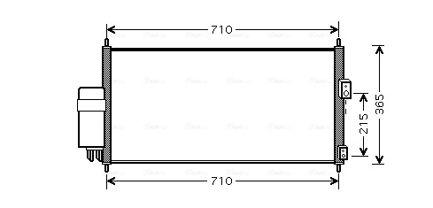 Ava Cooling Airco condensor DN5205D