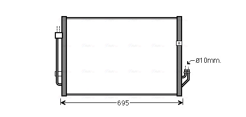 Ava Cooling Airco condensor DN5331