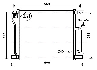 Ava Cooling Airco condensor DN5401D