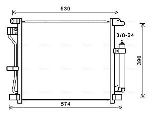 Ava Cooling Airco condensor DN5403D