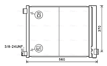 Ava Cooling Airco condensor DN5427D