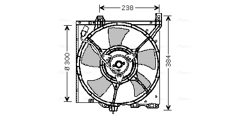 Ava Cooling Ventilatorwiel-motorkoeling DN7520