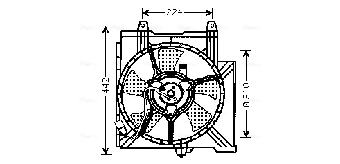 Ava Cooling Ventilatorwiel-motorkoeling DN7509