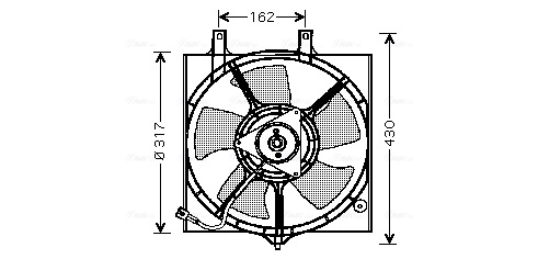 Ava Cooling Ventilatorwiel-motorkoeling DN7510