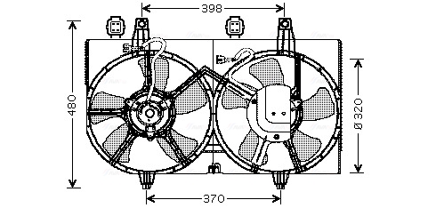 Ava Cooling Ventilatorwiel-motorkoeling DN7511