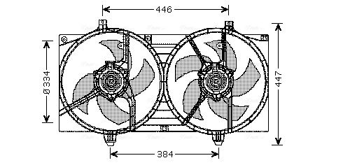 Ava Cooling Ventilatorwiel-motorkoeling DN7528