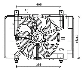 Ava Cooling Ventilatorwiel-motorkoeling DN7532