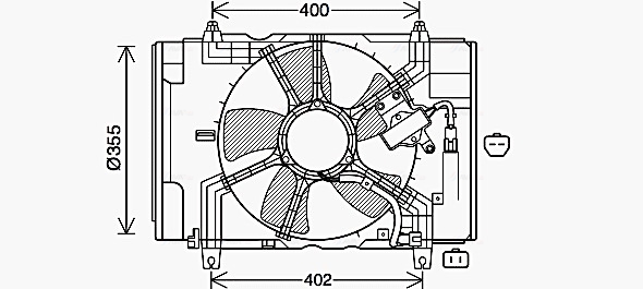Ava Cooling Ventilatorwiel-motorkoeling DN7538