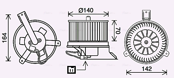 Ava Cooling Kachelventilator DN8434