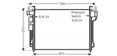 Ava Cooling Airco condensor DNA5299D