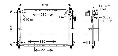 Ava Cooling Koelmodule (radiateur+condensor) DNM369