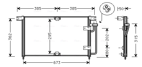 Ava Cooling Airco condensor DW5032