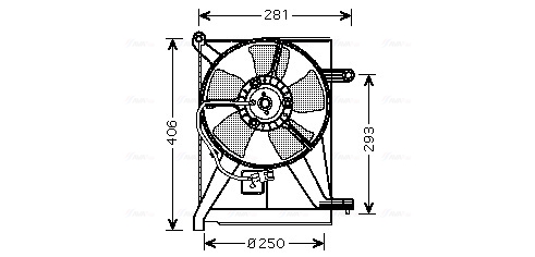 Ava Cooling Ventilatorwiel-motorkoeling DW7510