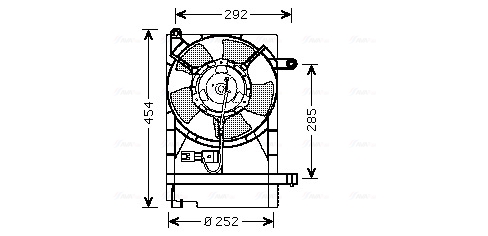 Ava Cooling Ventilatorwiel-motorkoeling DW7512