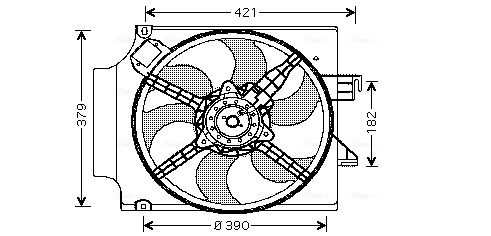 Ava Cooling Ventilatorwiel-motorkoeling FD7513