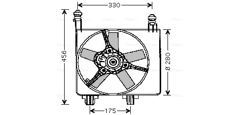 Ava Cooling Ventilatorwiel-motorkoeling FD7524